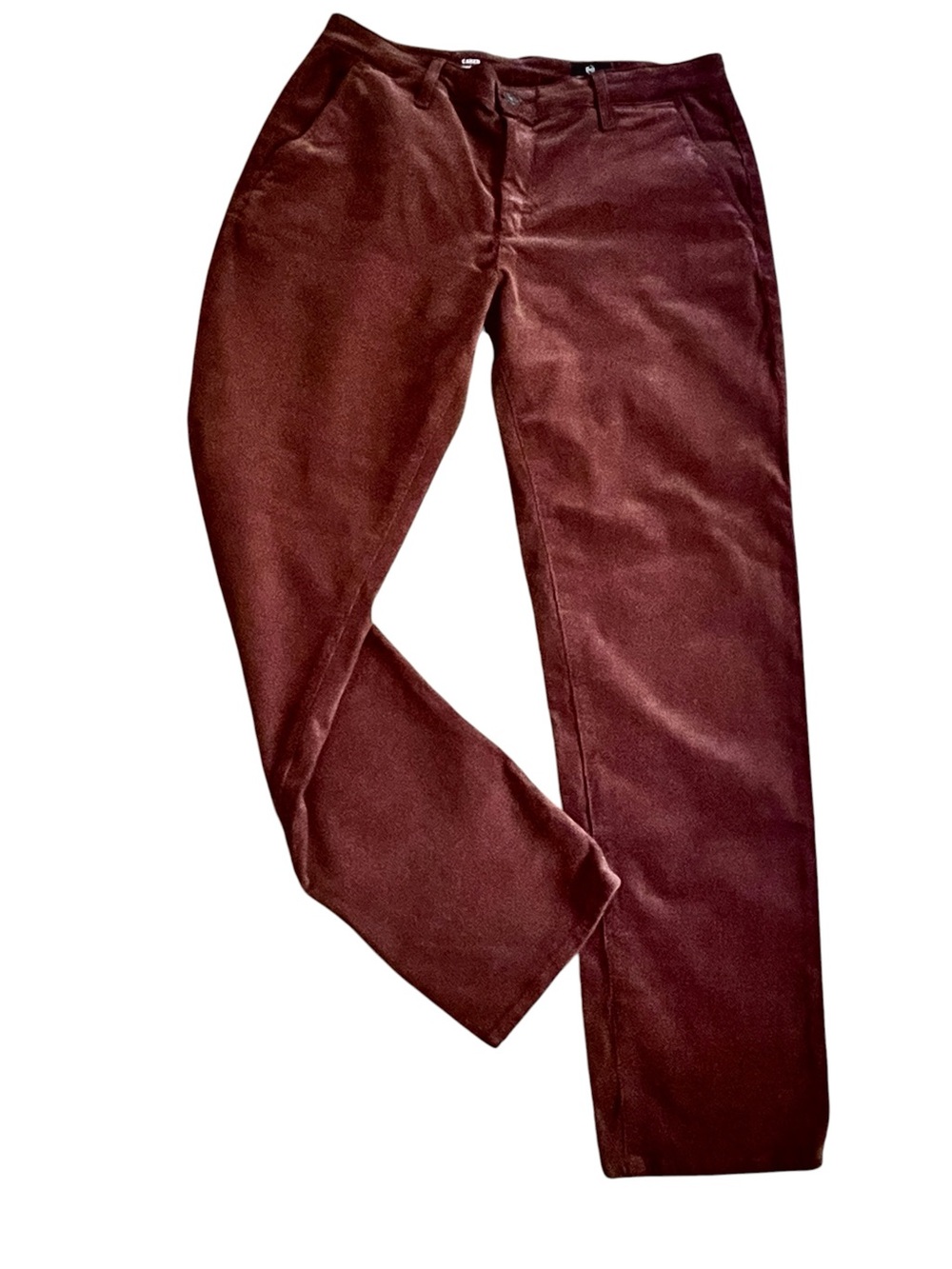 AG Adriano Goldschmied The Caden Tailored Corduroy Trousers Pants Brown 28 R
